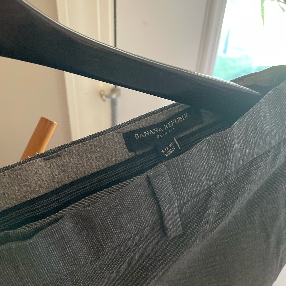 Banana Republic Slim Wool Suit Pant 32x30